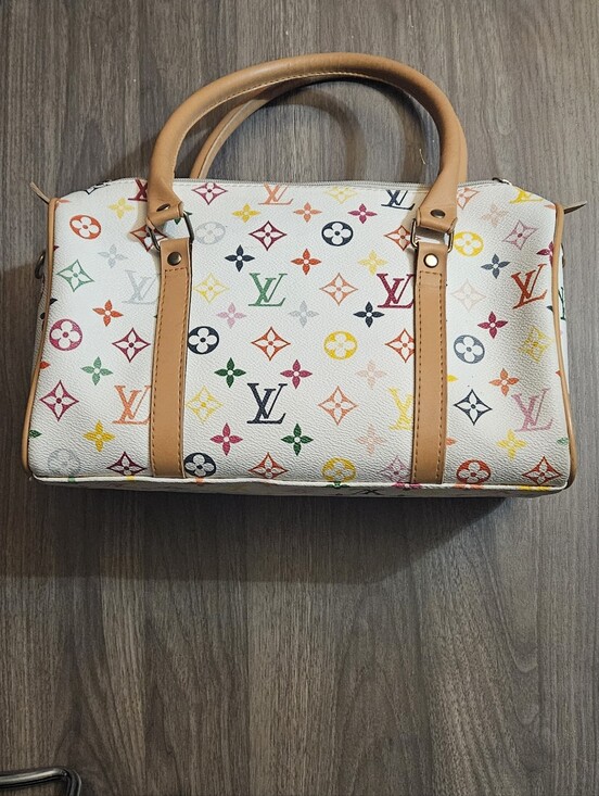 Louis Vuitton Handbags - Louis Vuitton Multicolor Monogram White Canvas